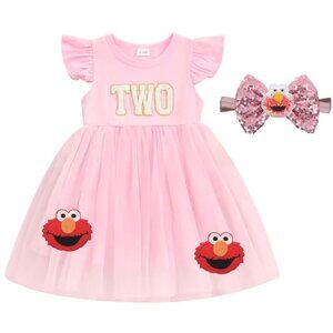 Elmo Dress Elmo Second Birthday Sesame Street clothes Elmo Outfit